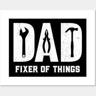 Funny Dad birthday DAD Fixer of All Things Best Fathers Day Posters and Art